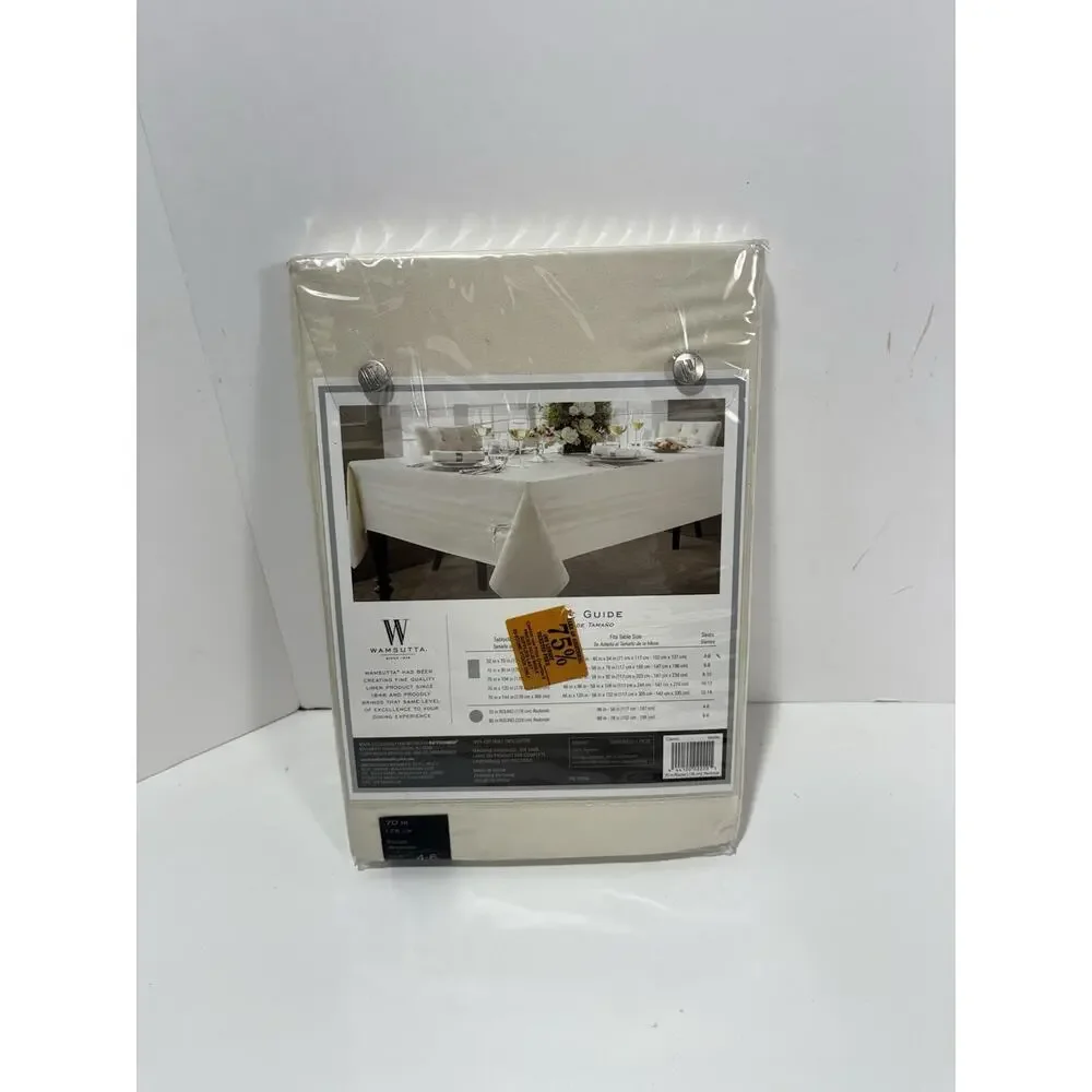 Wamsutta Ashley Restaurant Quality Stain Resistant Tablecloth 70